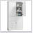 Tall and Wide Storage Cabinet with Doors for Bathroom/Office, Three Drawers