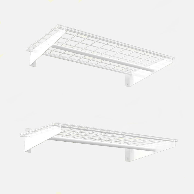 Tablette murale avec barre de suspension 36 par 18 pouces HyLoft - paquet de 2