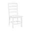 2 chaises de salle à manger au fini blanc, en bois, d'une capacité de poids de 250 lb, en bois