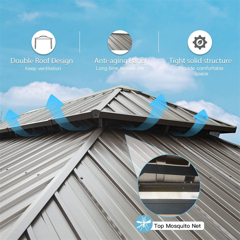 Outdoor Metal Patio Gazebo