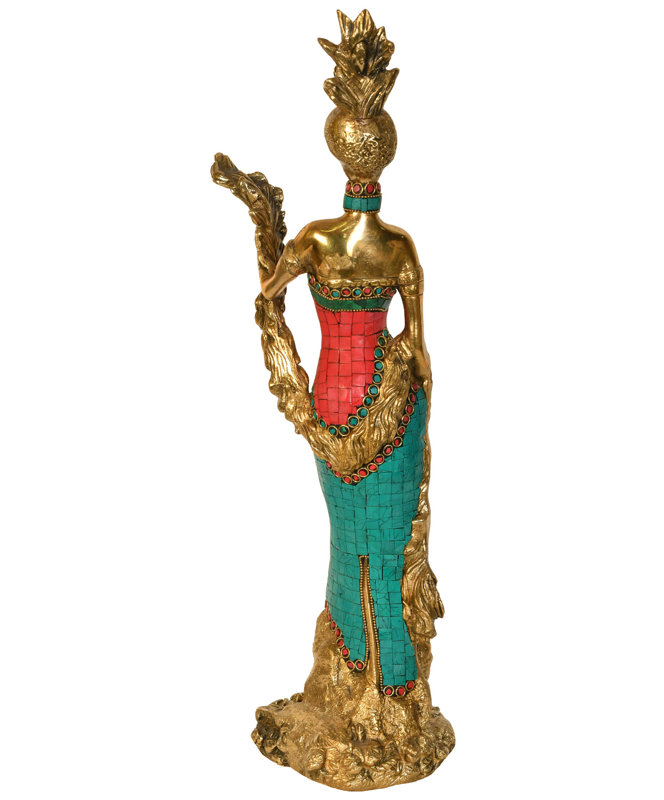 Dame africaine en laiton