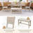 Kreshnik 6 - Person Trestle Dining Set-1231972117