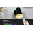 Modern LED Dimmable Color-Changing and Timer Wall Sconce with Matte Black Metal Frame and Gold Accents, for Bedroom, Living Room, Hallway