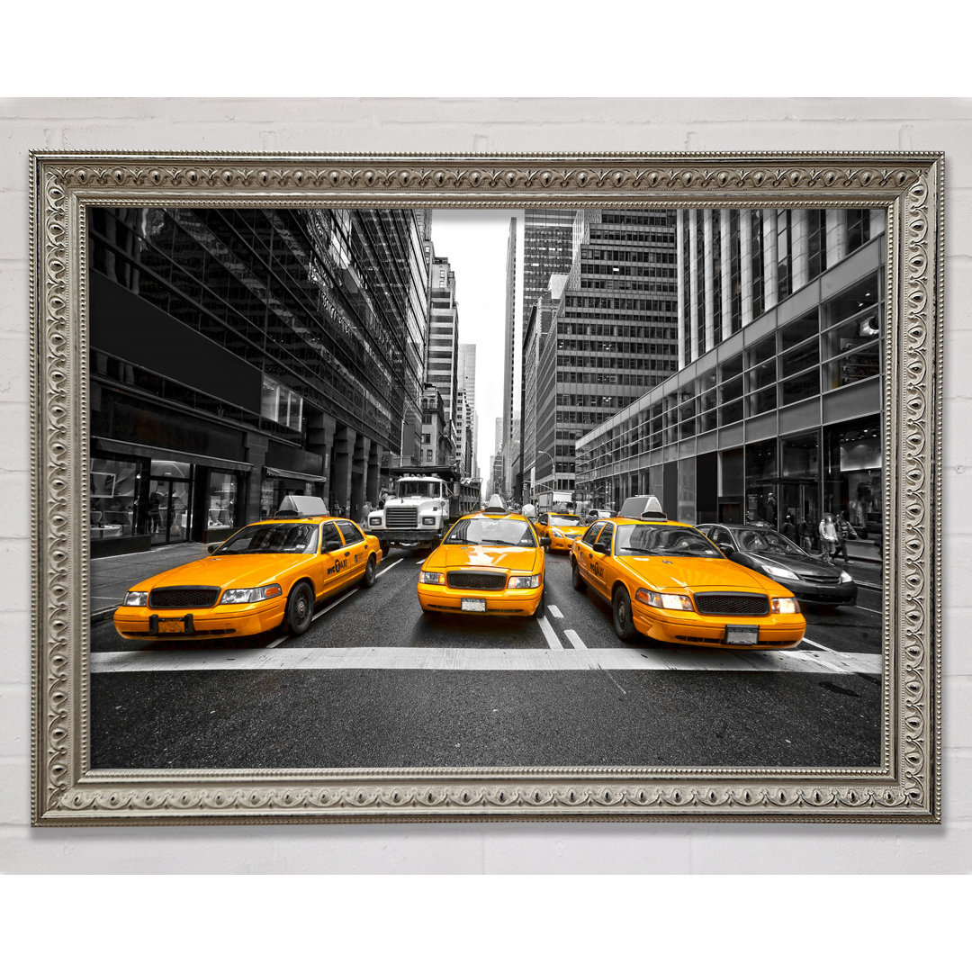 Gelbe Taxis in NYC - Drucken