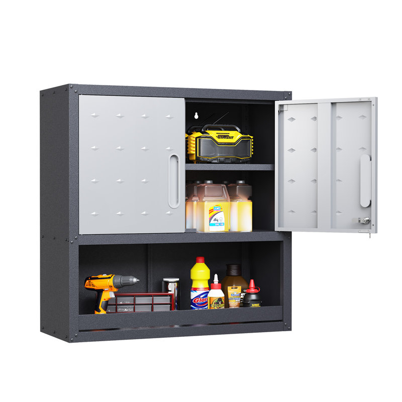 29.5''W Metal Garage Storage Cabinet with Adjustable Shelf.