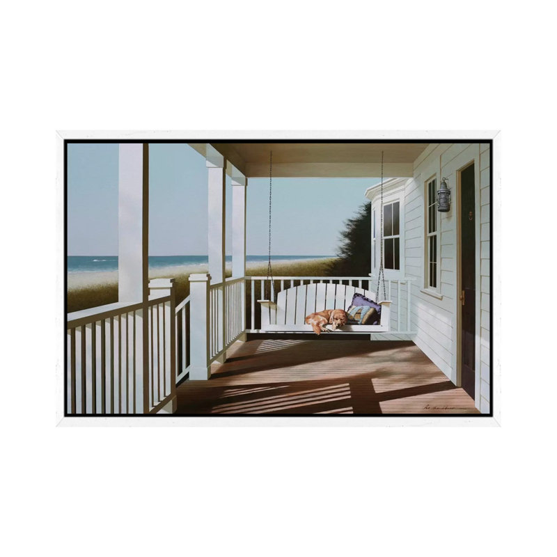 Swing Chair by Zhen-Huan Lu - Gallery-Wrapped Canvas Giclée on Canvas, White Floater Frame, 152.5 cm H x 101.5 cm W