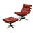 Helga Upholstered Swivel Accent Chair with Ottoman-377991475