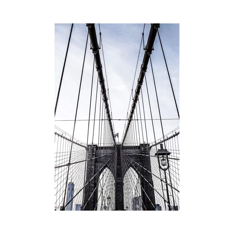 Brooklyn Bridge II by Ann Hudec - Print on Canvas, Wrapped Canvas, 66.04cm H x 45.72cm W x 1.91cm D