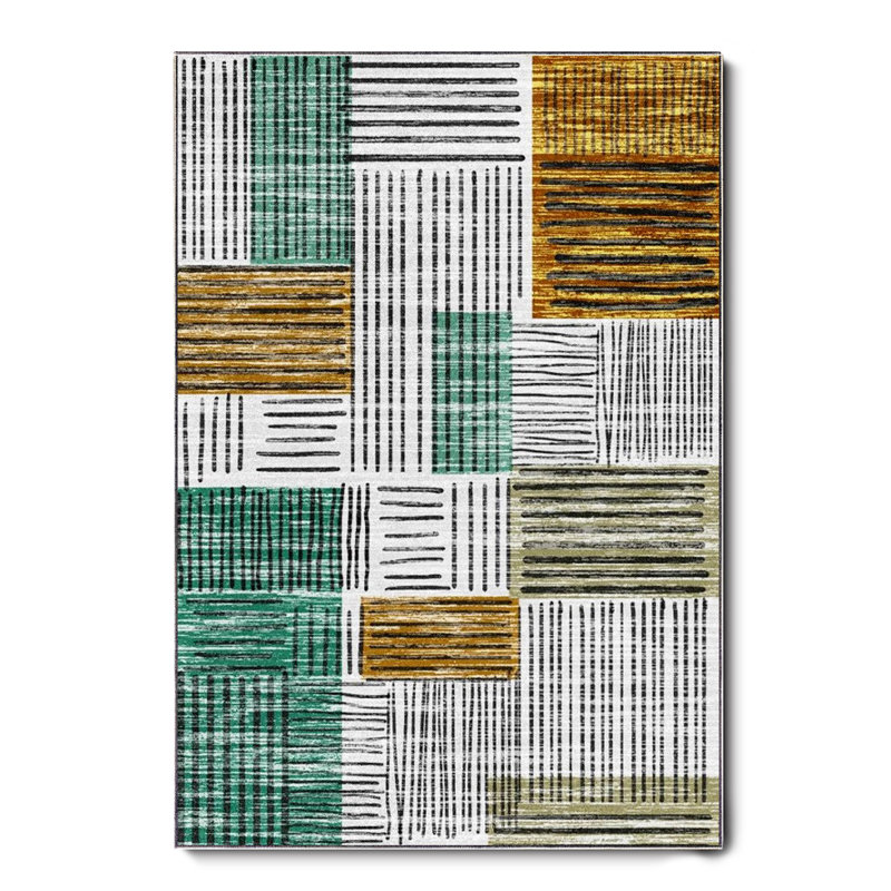Tapis en coton Casandra, Rectangle 5 pi 3 po x 7 pi 10 po