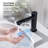 Circular Touchless Bathroom Faucet with Pop-Up Drain — Plug-In or Battery Powered-128910431