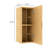 12" Bathroom Cabinet, Oak, Plywood, Door And Adjustable Shelf For Improvement Side Storage Cabinet In , Stylish Bath