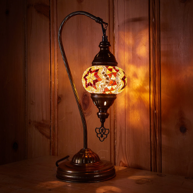 Karlie Metal Lighting Lamp, Brown/Amber
