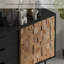 Buffet rétro en bois massif multi-rangements