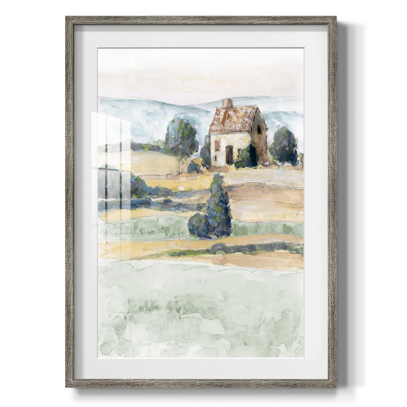 Doris Duke Garden - Toile tendue avec châssis, Vieilli, H 25,5 po x l 17,5 po