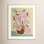 Expressive Abstract House Plant Pink Print