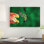 « western émeraude hummingbird alimentation on fleur, andes, équateur », reproduction de photo sur toile