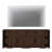 Laziza 82.7"W Large Modern Farmhouse Large Storage Sideboard Cabinet With Barn Doors & Drawers, Scratch-Resistant Tree Bark Finish-2073273297