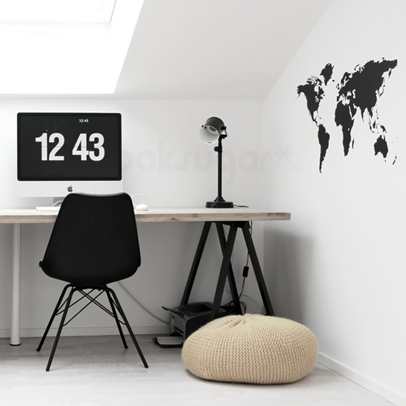 Non-Wall Damaging Wall Decal, Black