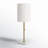 Reed 23" White Table Lamp-960972205