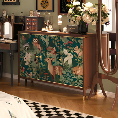 Multifunction high end light luxury sideboard