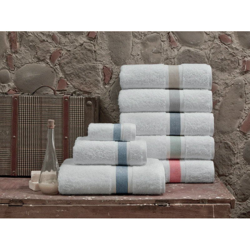 Turkish Cotton Plush Hand Towel, Beige