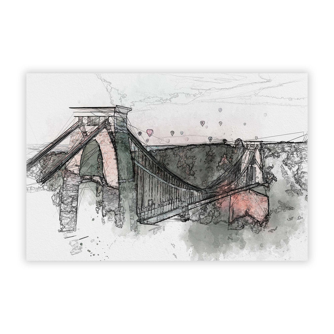 Clifton Suspension Bridge in Bristol - Frameless Print