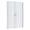 Intérieur de porte en accordéon 60 x 80 po en PVC, portes de placard pliantes en accordéon, portes pliantes avec serrure et poignée, quincaillerie de fixation