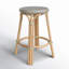 Tabouret de bar et de comptoir en rotin tissé à la main Alastair-799526606-794761715