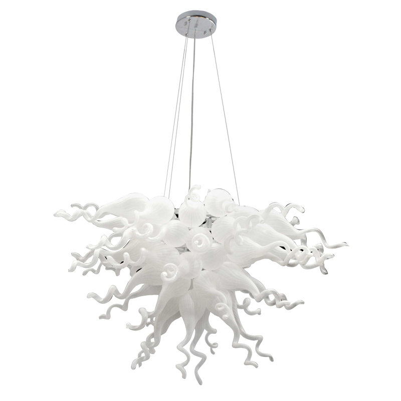 Lustre spectaculaire et unique à 6 lumières Caper, Blanc