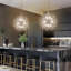 Dandelion 9-Light Sputnik Crystal Chandelier Starburst Sunburst Ceiling Lighting-473622633