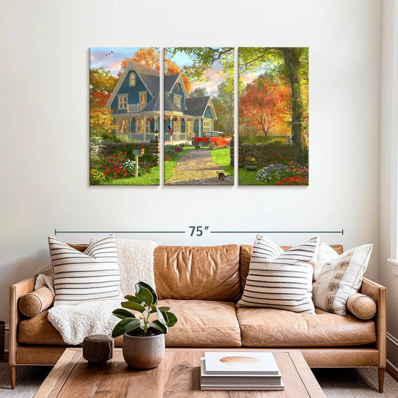 September Home, 36" H x 57" W