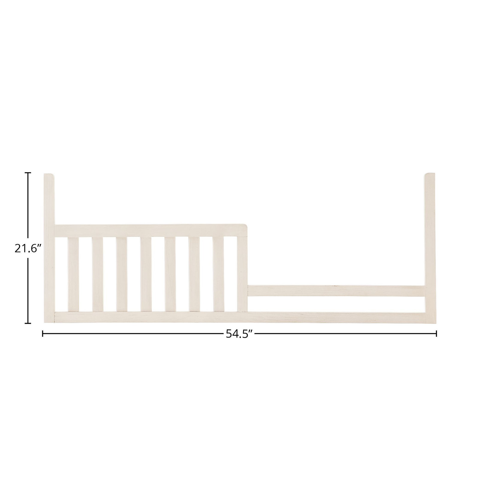 Aceline Toddler Bed Rail, Brushed White
