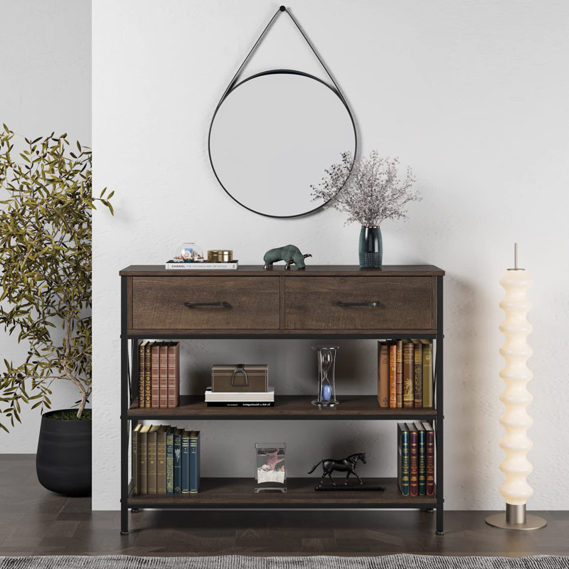 Rayonnage Saruhan, Brun foncé, Noir