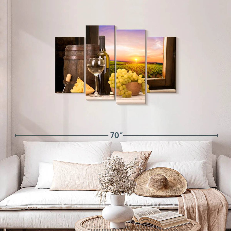 Wine Glass Sunset, H 27 po x l 43 po