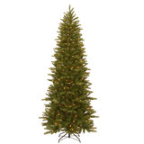 Grande Fir Pencil Slim Tree with Clear Lights