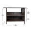 Table de comptoir de bar rectangulaire en rotin pour l'intérieur et l'extérieur en rotin avec deux tablettes Rimah-1085805508-1085805507