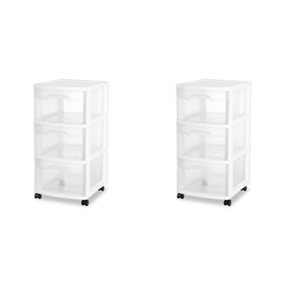 Ultra 3 Drawer Rolling Storage Chest