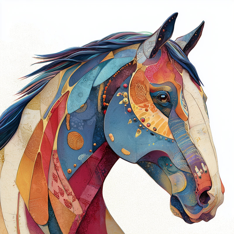 Art mural sur toile Prism Mane, L 30 po x H 30 po x P 1,5 po