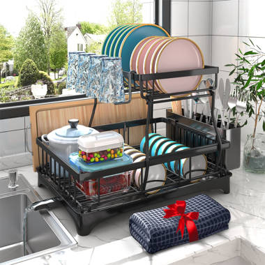 Rebrilliant Lorang Metal 2 Tier Dish Rack