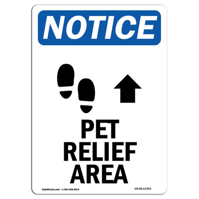 Pet Relief Area Sign