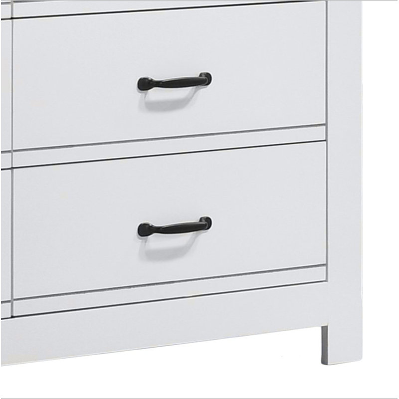 Commode blanche 6 tiroirs Cassini