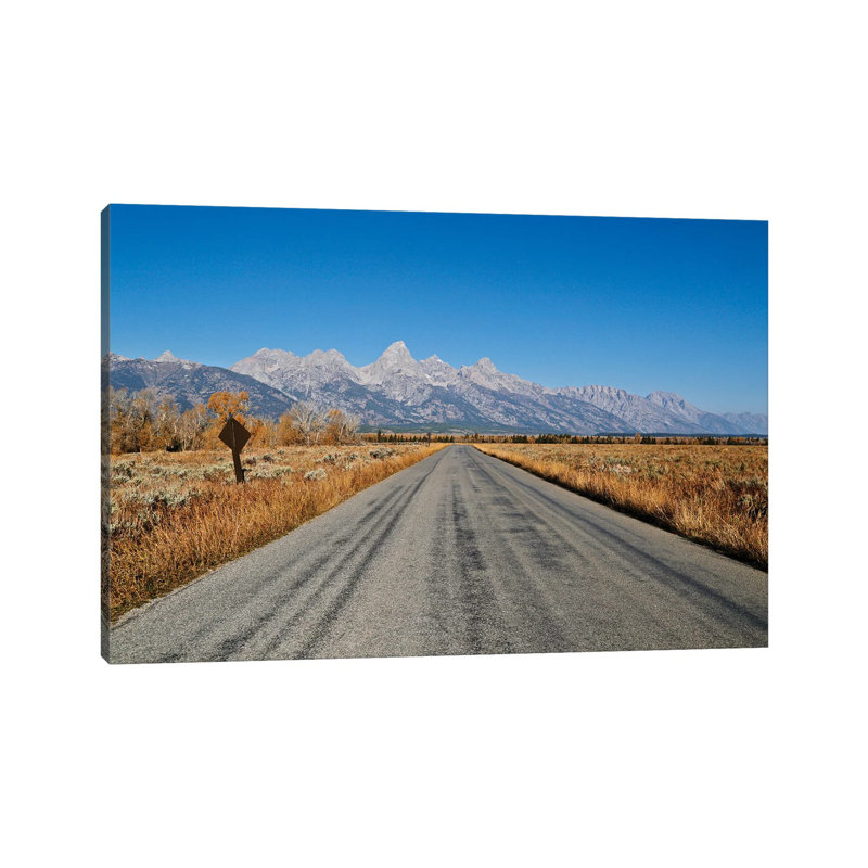 Open Road Tetons 1 Piece Wrapped Canvas Wall Art, 30.48 cm H x 45.72 cm W