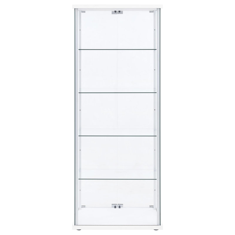 Lisa 23.75 " W Glass Curio Cabinet