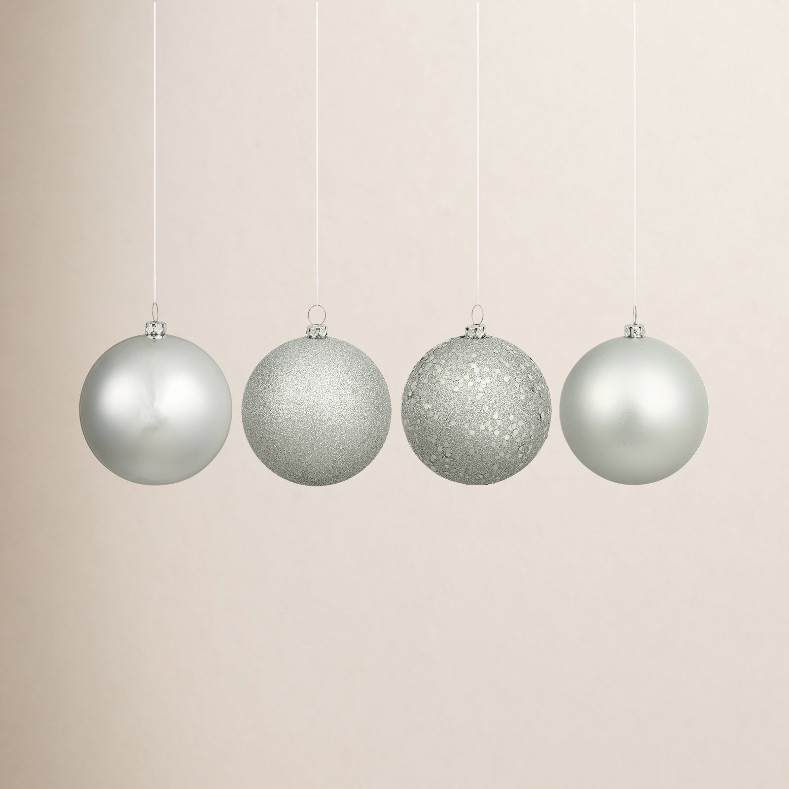 The Holiday Aisle® 2" Bauble, Silver