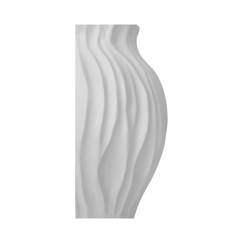 Adria 18In Vessel White, 18" H x 13" W x 13" D