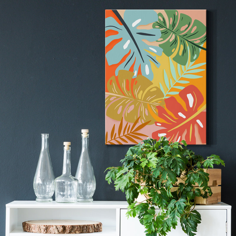 «Tropical Foliage I», impression sur toile tendue, H 36 po x l 24 po x P 1,5 po
