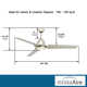54" Java 3-Blade Outdoor LED Propeller Ceiling Fan with Remote Control and Light Kit Included