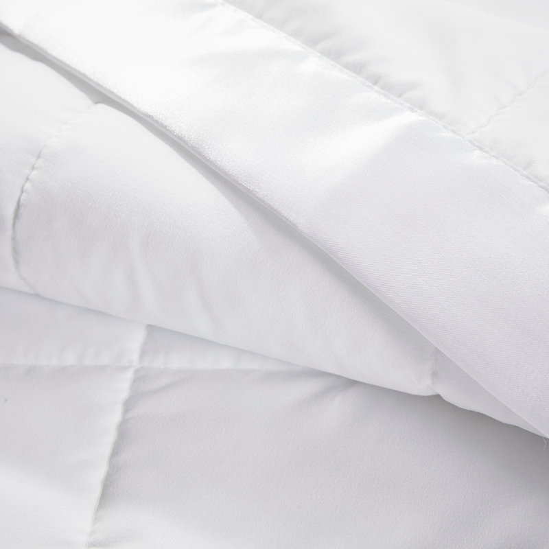 Couverture légère en duvet synthétique, Blanc, Lit simple
