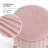 Round Pleated Velvet Ottoman with Storage-1534620957-1534620954