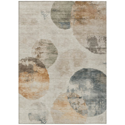 Machine Washable Indoor/Outdoor Micelotta ACN2346 Abstract Rug